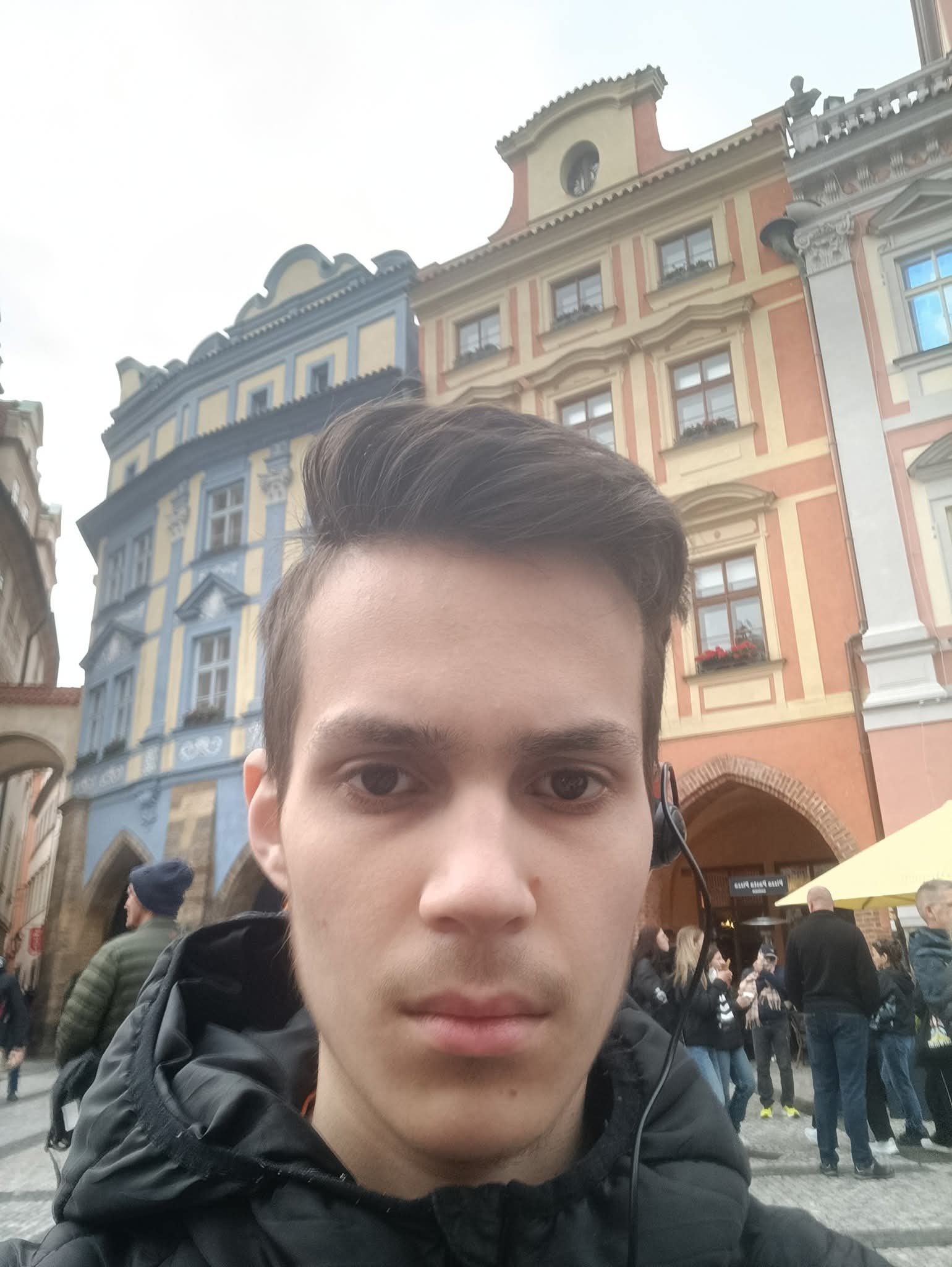 Yaroslav Ostapenko podczas jesiennej wycieczki