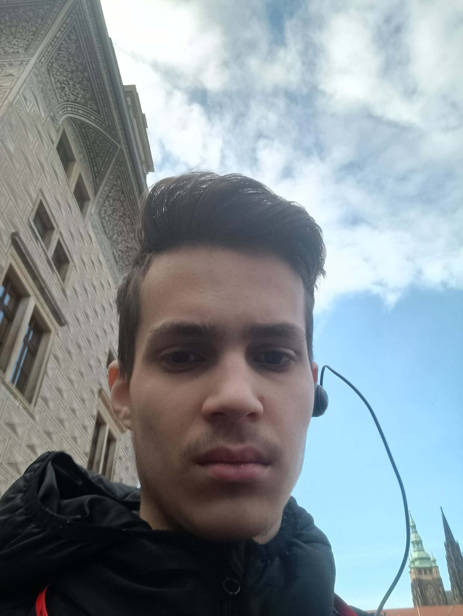 Yaroslav Ostapenko - selfie w Czechach